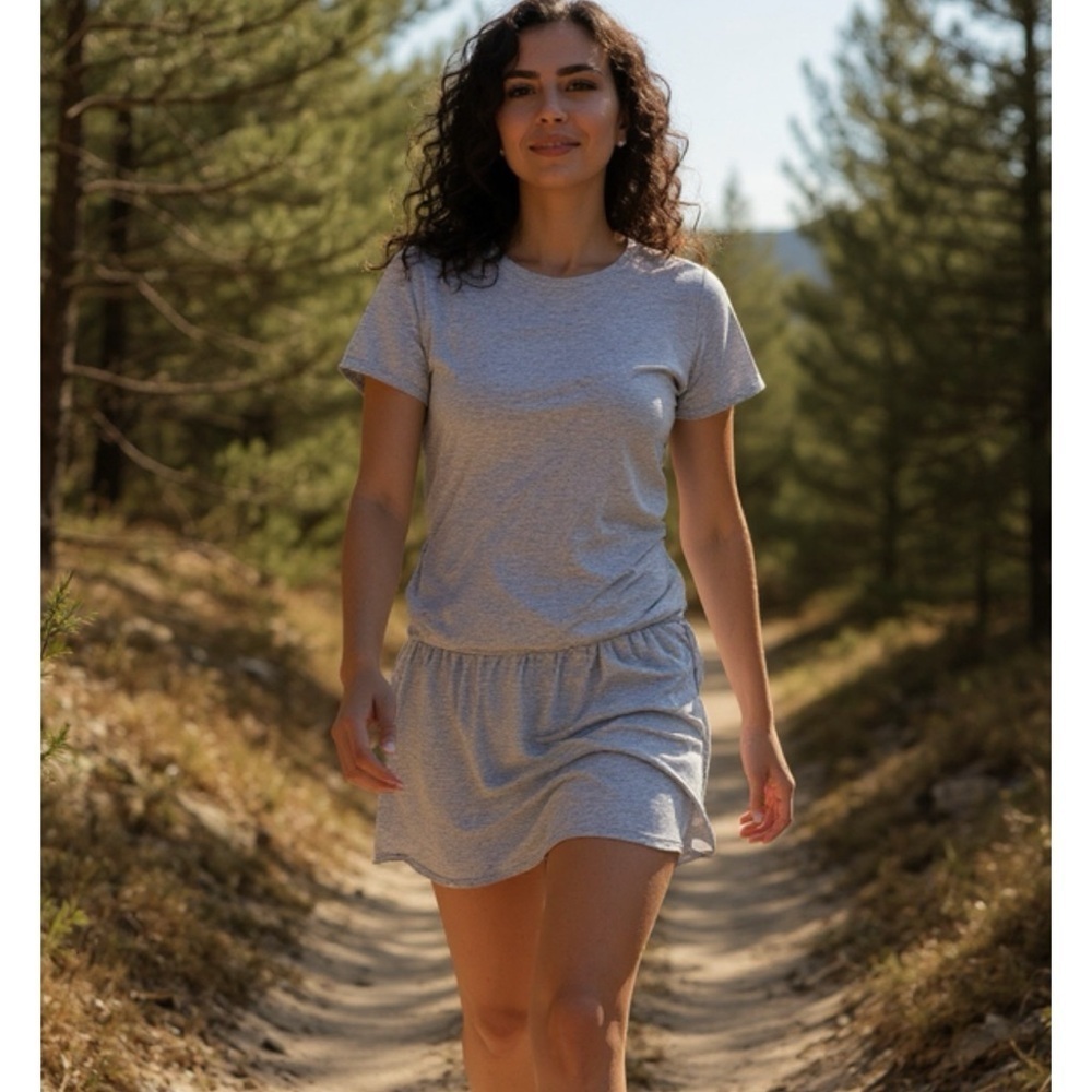 Patagonia Glorya Gray T Shirt Dress